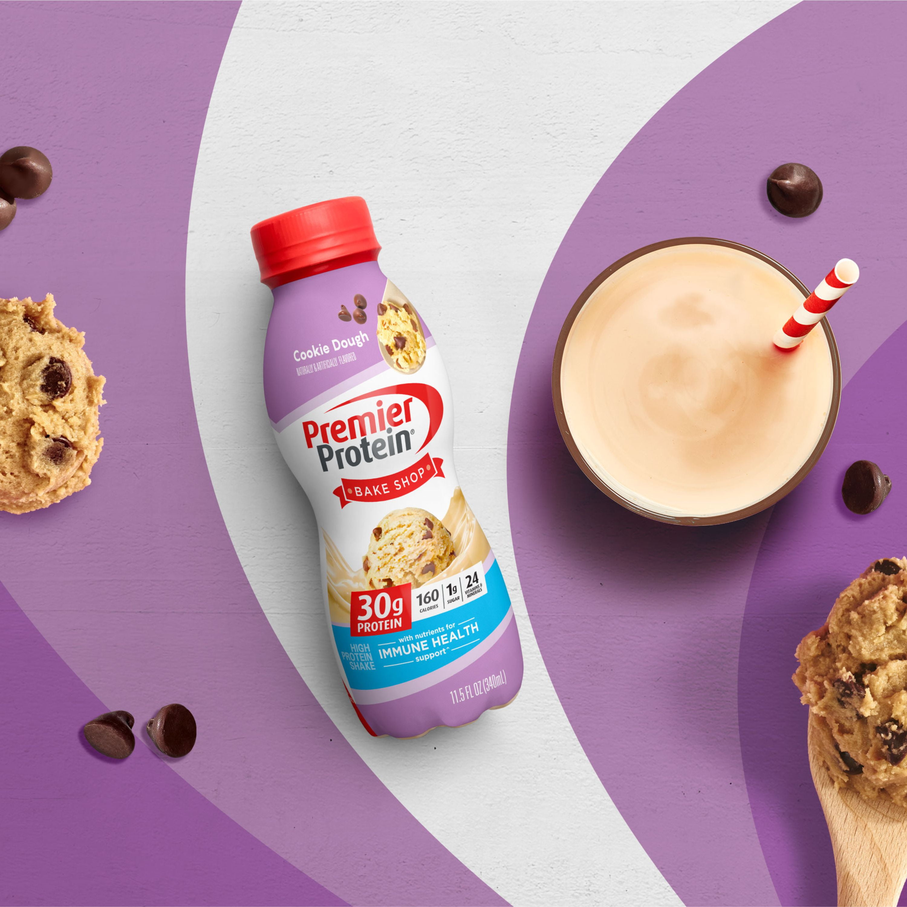 PREMIER PROTEIN SHAKE COOKIE DOUGH 30G PROTEIN 11.5 FL OZ 12 CT