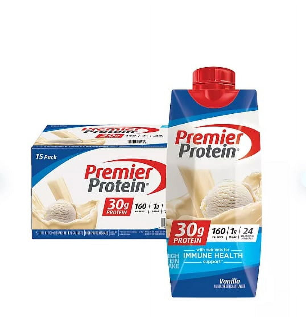 PREMIER PROTEIN 30G HIGH PROTEIN SHAKE VANILLA 11 FL. OZ. 15 PK.