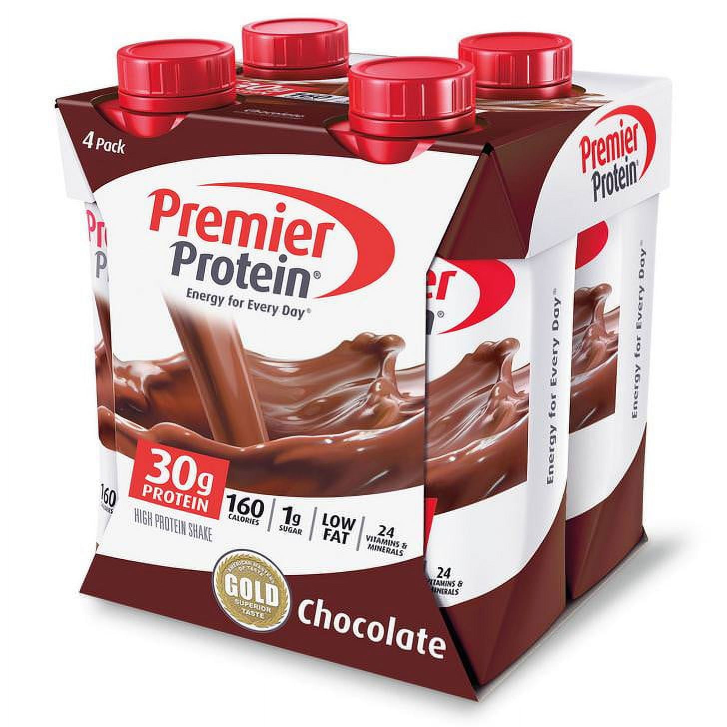 PREMIER CHOCOLATE PROTEIN SHAKE 30G PROTEIN 11 FL OZ 4 CT