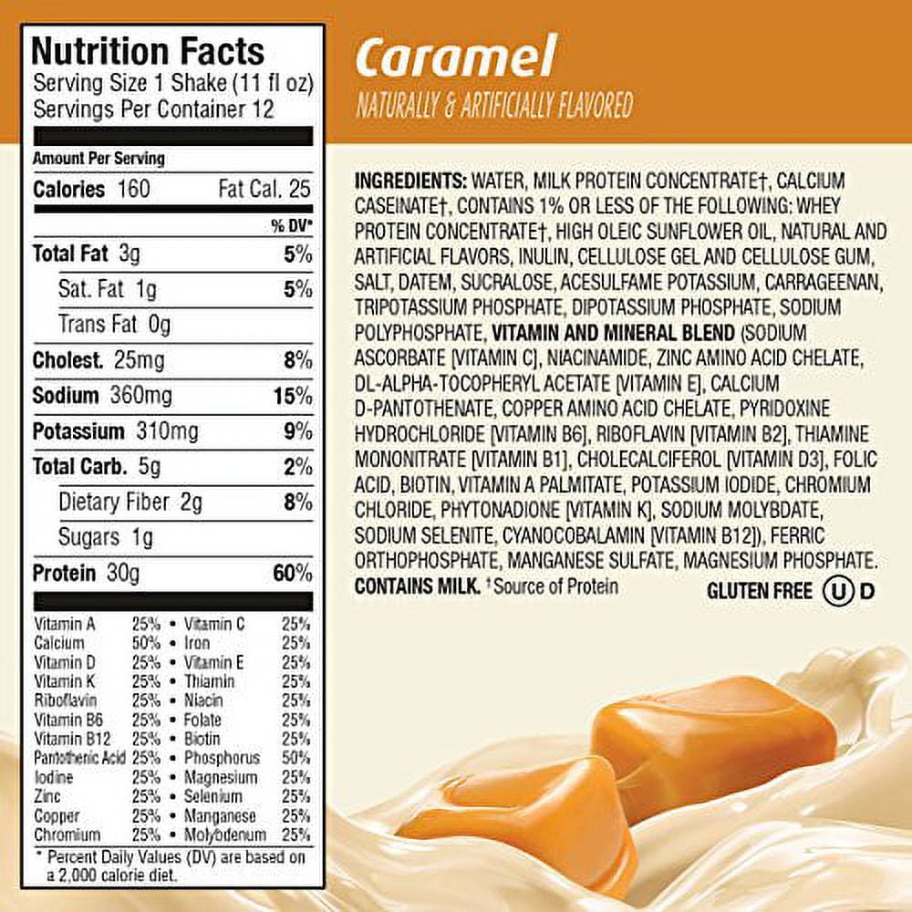 PREMIER CARAMEL PROTEIN SHAKE 30G, 11 FL OZ, 12 COUNT