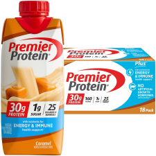 PREMIER 30G PROTEIN ENERGY IMMUNE SUPPORT SHAKES CARAMEL 11 FL OZ 18 PACK