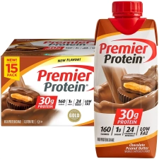 PREMIER PROTEIN 30G CHOCOLATE PEANUT BUTTER HIGH PROTEIN SHAKE 15 PK 11 FL OZ