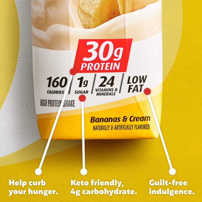 PREMIER PROTEIN SHAKE BANANAS CREAM 30G PROTEIN 11 FL OZ 4 CT