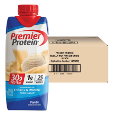 PREMIER PROTEIN SHAKE 30G PROTEIN VANILLA 11 FL OZ 18 CT