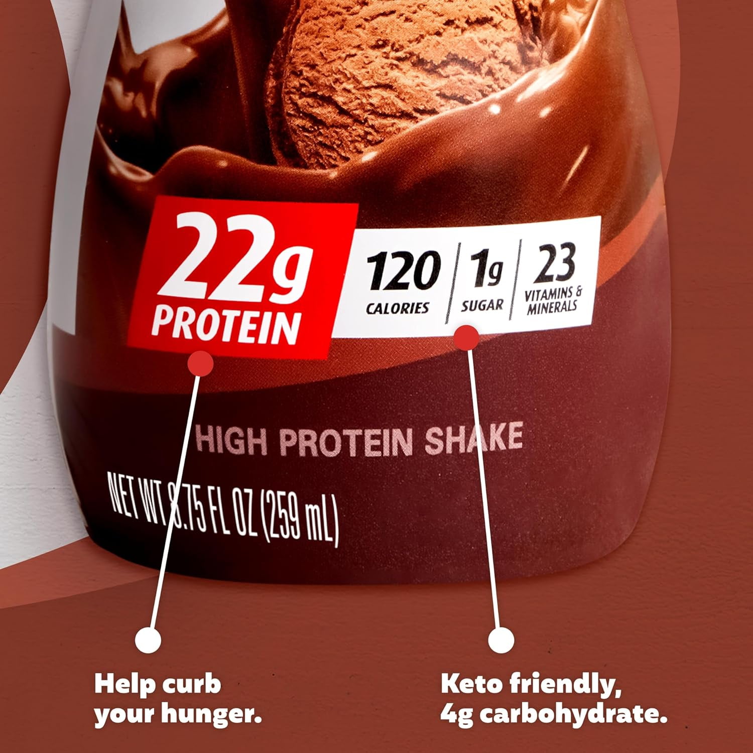 PREMIER PROTEIN SHAKE MINIS CHOCOLATE 22G PROTEIN 120 CALORIES 1G SUGAR 8.75FL OZ PACK OF 12