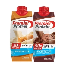PREMIER PROTEIN 30G SHAKE BUNDLE: CHOCOLATE & CARAMEL FLAVORS, 11 FL. OZ EACH