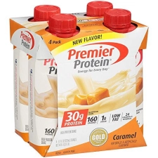 PREMIER PROTEIN CARAMEL SHAKES 30G PROTEIN 2-PACK 11OZ 4CT