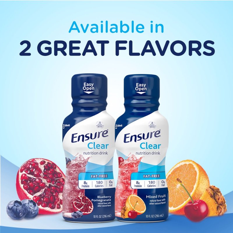ENSURE CLEAR NUTRITION DRINK MIXED FRUIT 10 FL OZ 8 COUNT