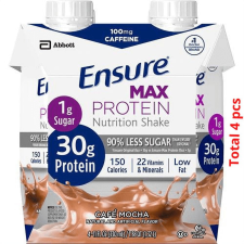 ENSURE MAX PROTEIN NUTRITION SHAKE CAFE MOCHA 11 FL OZ FOR ENHANCED ENERGY AND WELLNESS