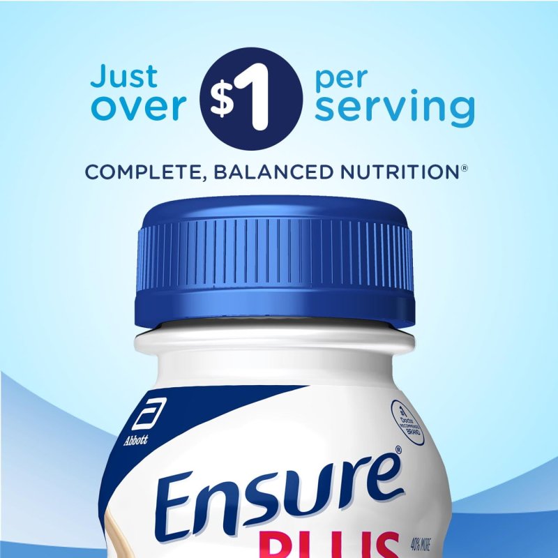 ENSURE PLUS PROTEIN SHAKE VANILLA 16 FL OZ 16 COUNT