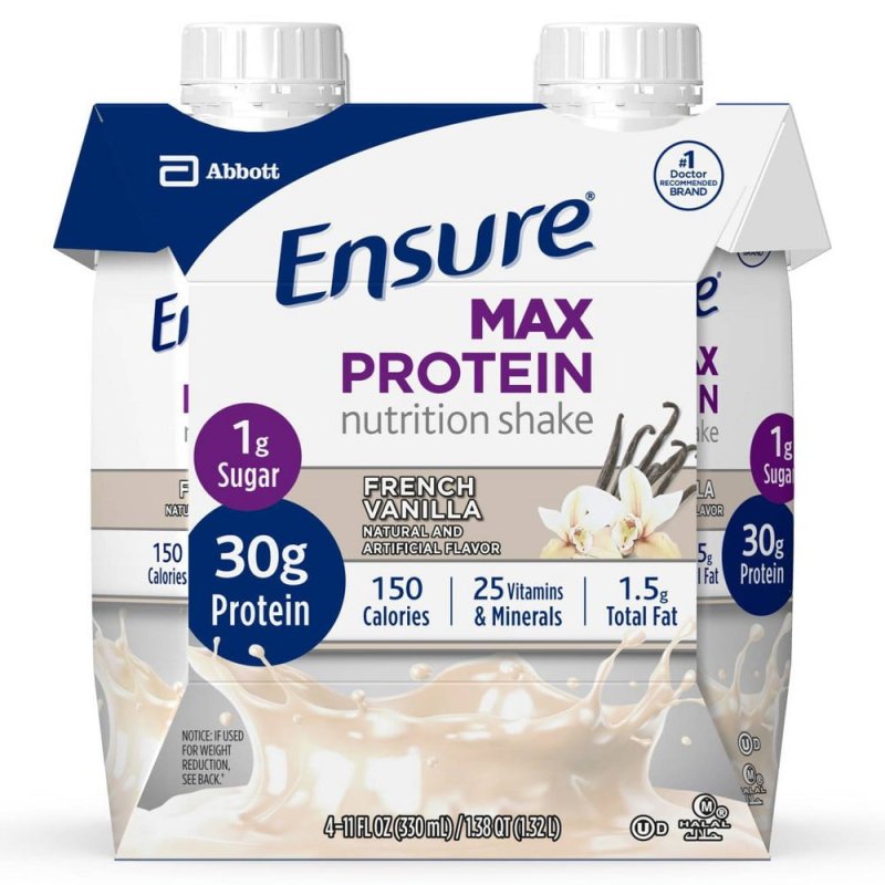 ENSURE MAX PROTEIN SHAKE VANILLA 44 FL OZ