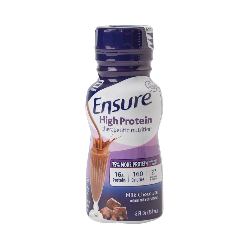 ENSURE HIGH PROTEIN CHOCOLATE ORAL SUPPLEMENT 8 OZ. BOTTLE
