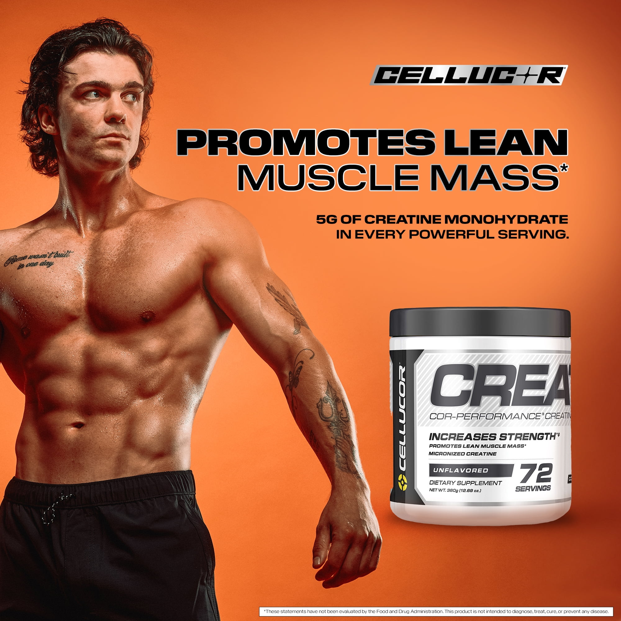 CELLUCOR COR-PERFORMANCE CREATINE POWDER UNFLAVORED - 72 SERVINGS