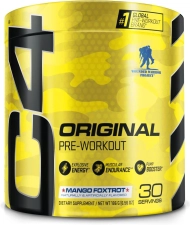 CELLUCOR C4 ORIGINAL MANGO FOXTROT PRE WORKOUT POWDER 30 SERVINGS
