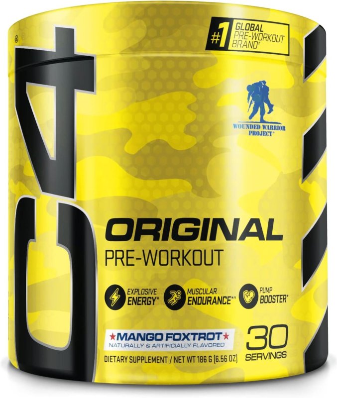 CELLUCOR C4 ORIGINAL MANGO FOXTROT PRE WORKOUT POWDER 30 SERVINGS