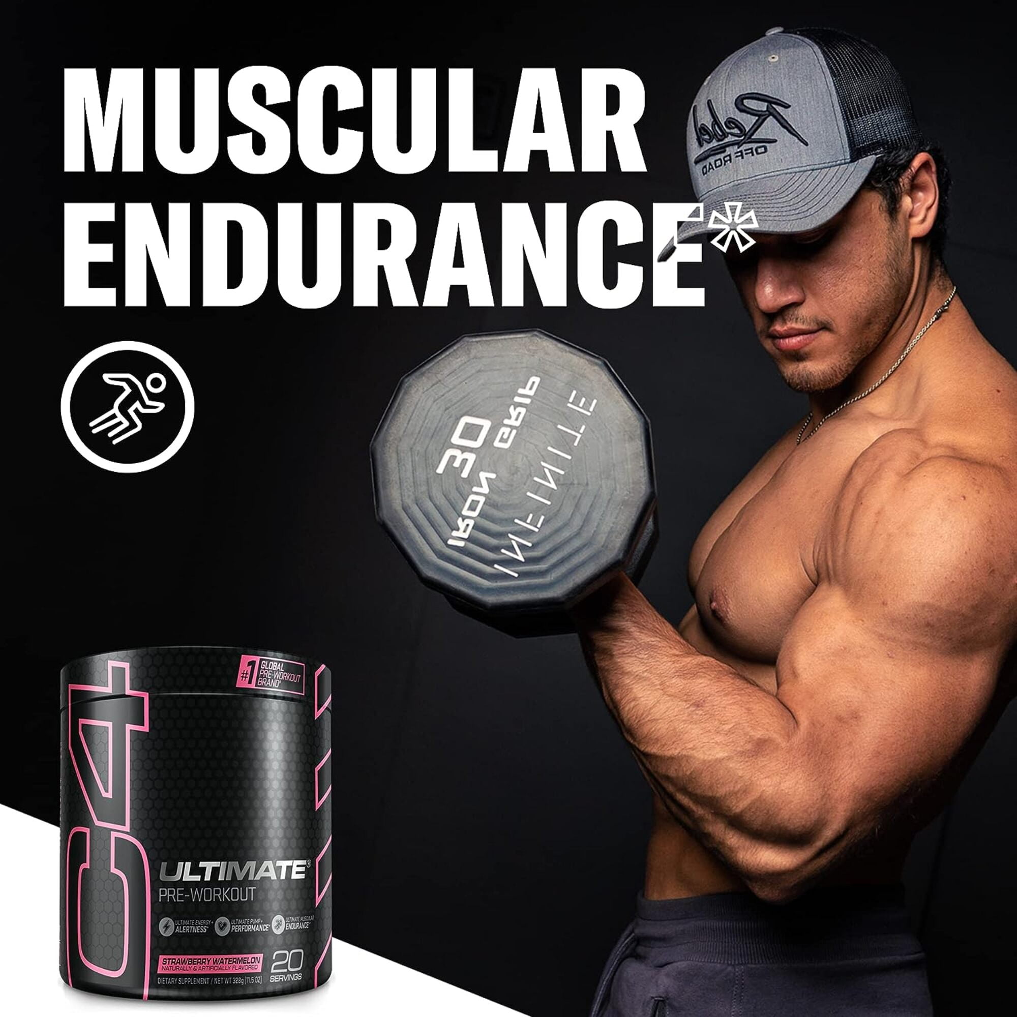 CELLUCOR C4 ULTIMATE PRE WORKOUT POWDER STRAWBERRY WATERMELON 20 SERVINGS