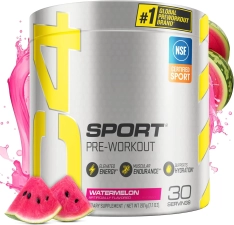 CELLUCOR C4 SPORT WATERMELON PRE-WORKOUT POWDER 30 SERVINGS FOR ENERGY BOOST