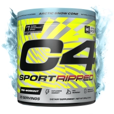 CELLUCOR C4 SPORT RIPPED ARCTIC SNOW CONE PRE-WORKOUT POWDER - 20 SERVINGS