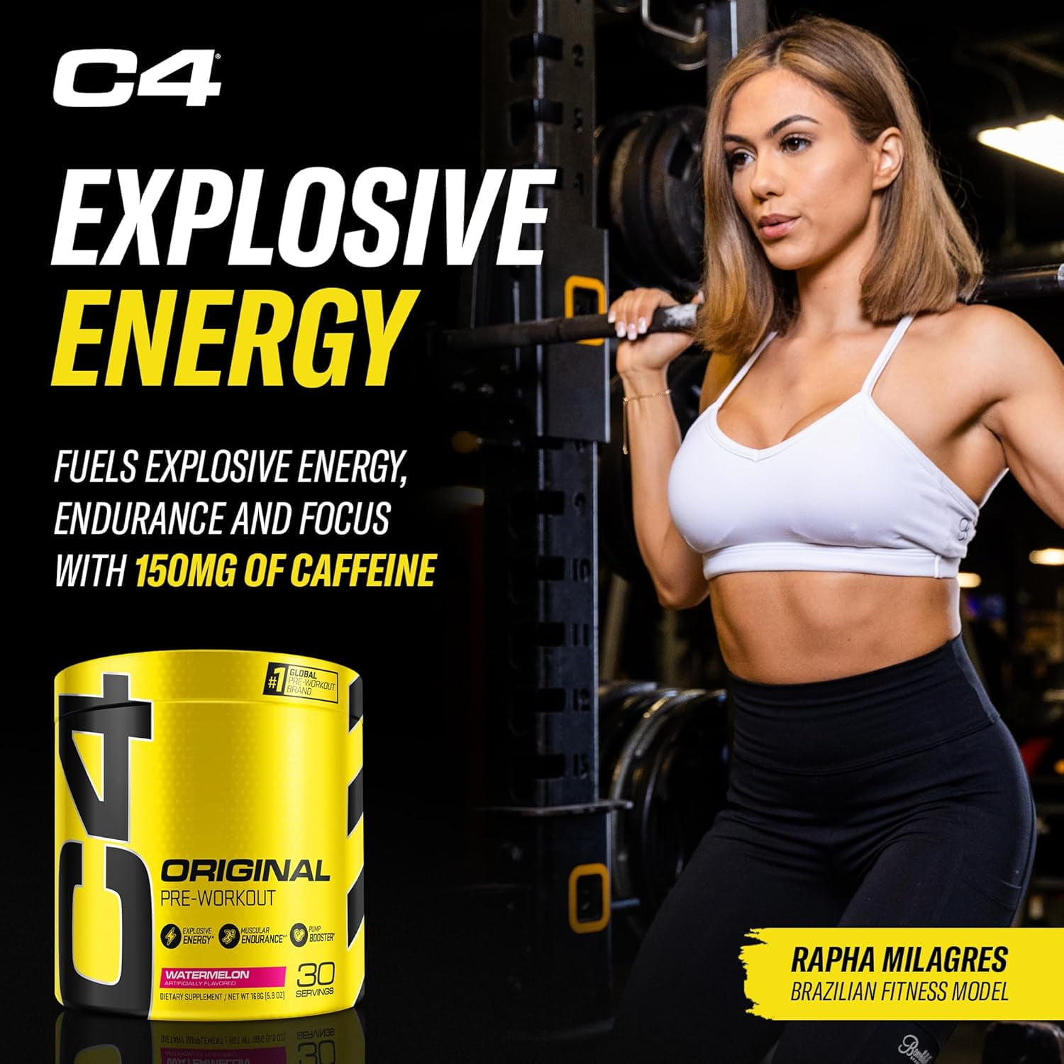 CELLUCOR C4 ORIGINAL WATERMELON PRE-WORKOUT POWDER 30 SERVINGS