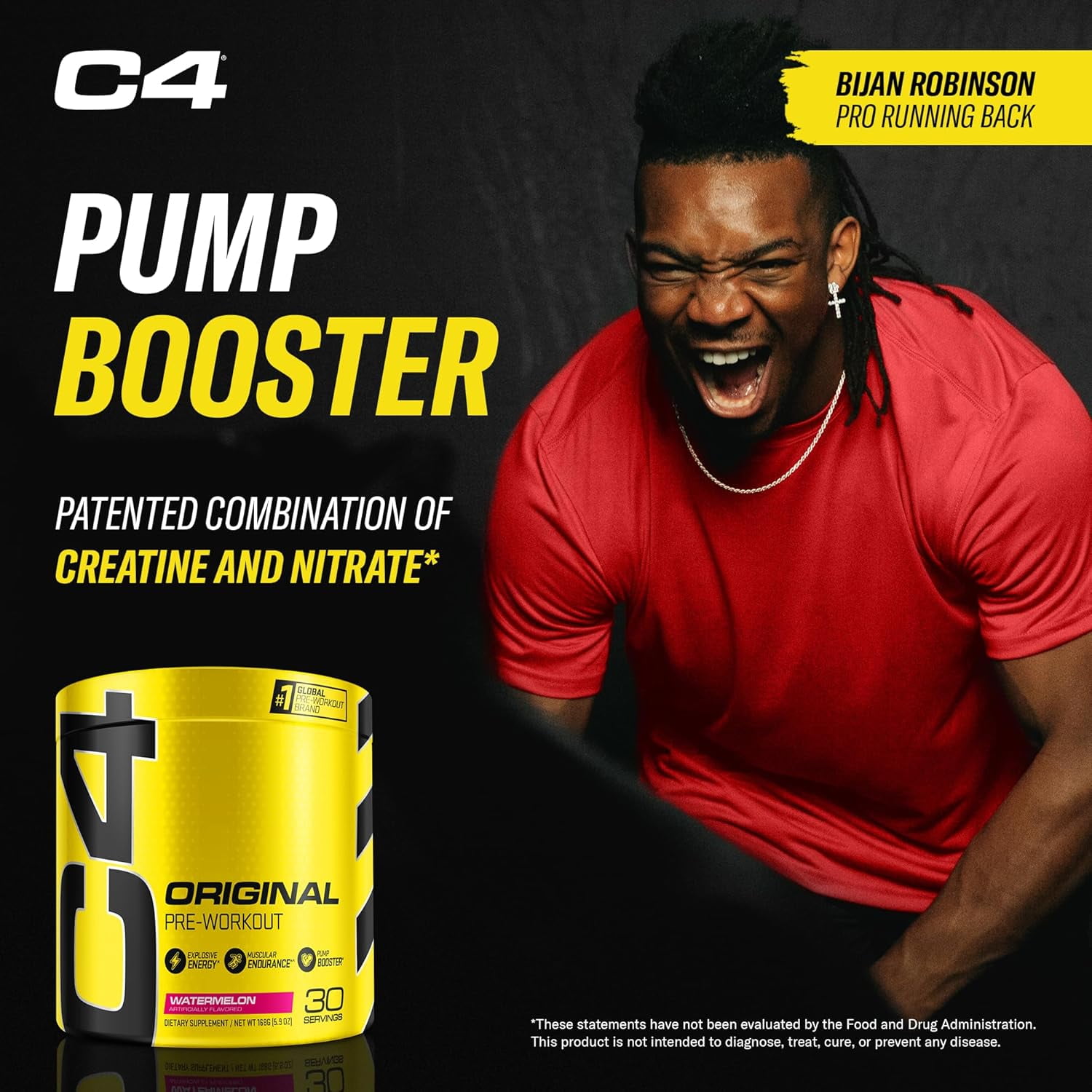 CELLUCOR C4 ORIGINAL WATERMELON PRE-WORKOUT POWDER 30 SERVINGS