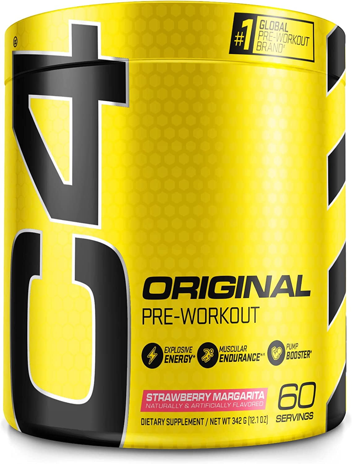 CELLUCOR C4 ORIGINAL PRE-WORKOUT POWDER STRAWBERRY MARGARITA 60 SERVINGS