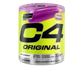 CELLUCOR C4 ORIGINAL PRE WORKOUT POWDER GRAPE POPSICLE FLAVOR 30 SERVINGS