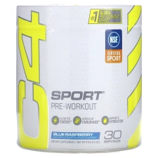 CELLUCOR C4 SPORT PRE-WORKOUT BLUE RASPBERRY 9.5 OZ - ENERGIZE YOUR WORKOUT ROUTINE WITH THIS POWERFUL PRE-WORKOUT SUPPLEMENT.