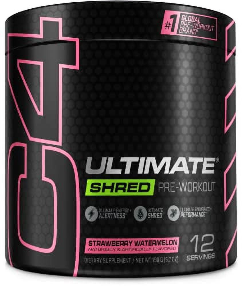 CELLUCOR C4 ULTIMATE SHRED PRE WORKOUT STRAWBERRY WATERMELON 12 SERVINGS