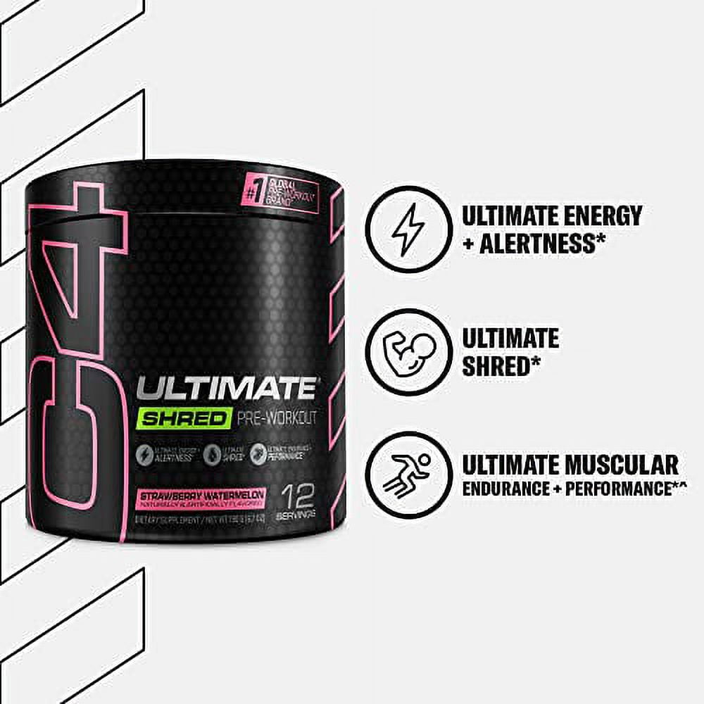 CELLUCOR C4 ULTIMATE SHRED PRE WORKOUT STRAWBERRY WATERMELON 12 SERVINGS