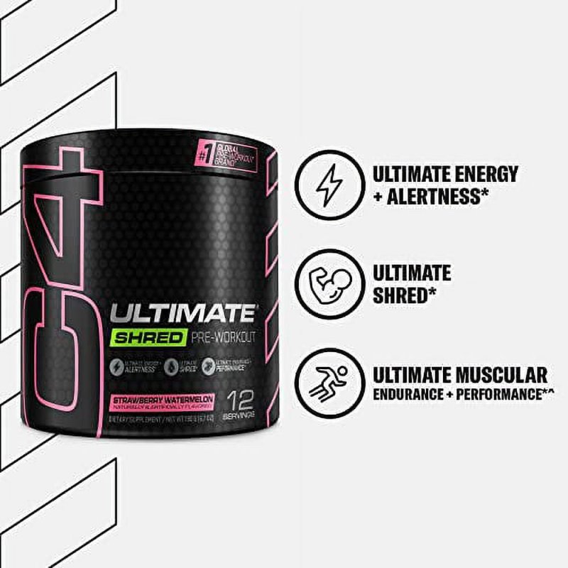 CELLUCOR C4 ULTIMATE SHRED PRE WORKOUT STRAWBERRY WATERMELON 12 SERVINGS