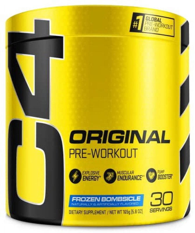 CELLUCOR C4 FROZEN BOMBSICLE PRE WORKOUT POWDER | SUGAR FREE ENERGY FOR MEN WOMEN | 150MG CAFFEINE BETA ALANINE CREATINE | 30 SERVINGS