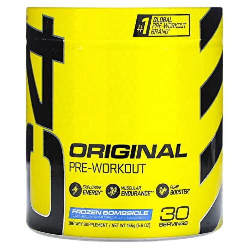CELLUCOR C4 FROZEN BOMBSICLE PRE WORKOUT POWDER | SUGAR FREE ENERGY FOR MEN WOMEN | 150MG CAFFEINE BETA ALANINE CREATINE | 30 SERVINGS