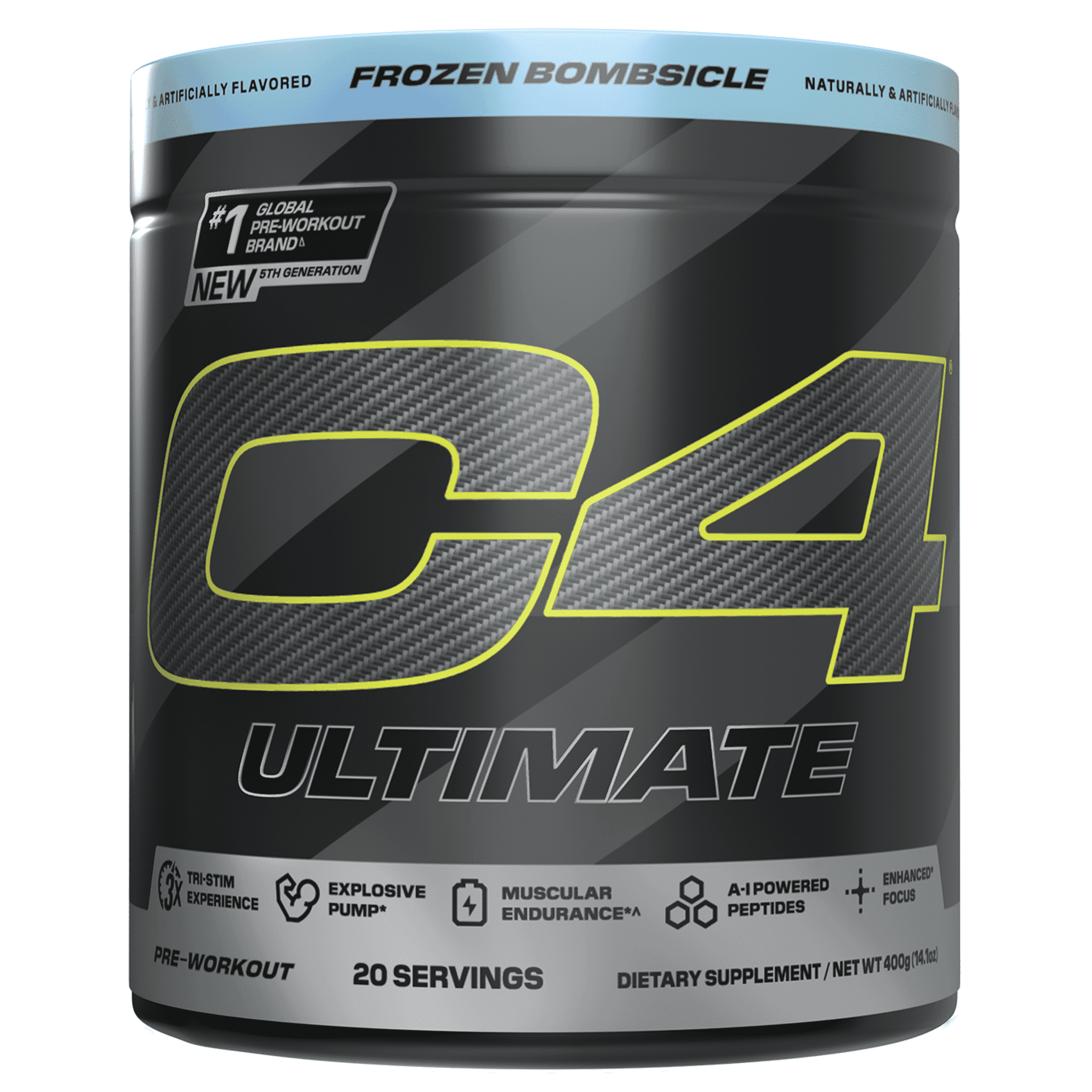 CELLUCOR C4 ULTIMATE PRE-WORKOUT POWDER FROZEN BOMBSICLE 20 SERVINGS