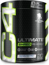 CELLUCOR C4 ULTIMATE SHRED X WOUNDED WARRIOR PROJECT PRE WORKOUT MANGO FOXTROT 20 SERVINGS