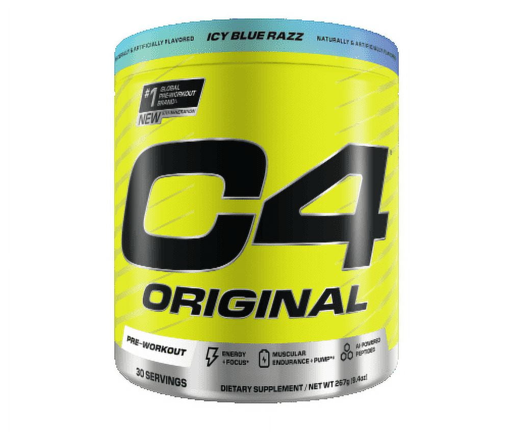 CELLUCOR C4 ORIGINAL ICY BLUE RAZZ PRE-WORKOUT POWDER FOR ENHANCED PERFORMANCE