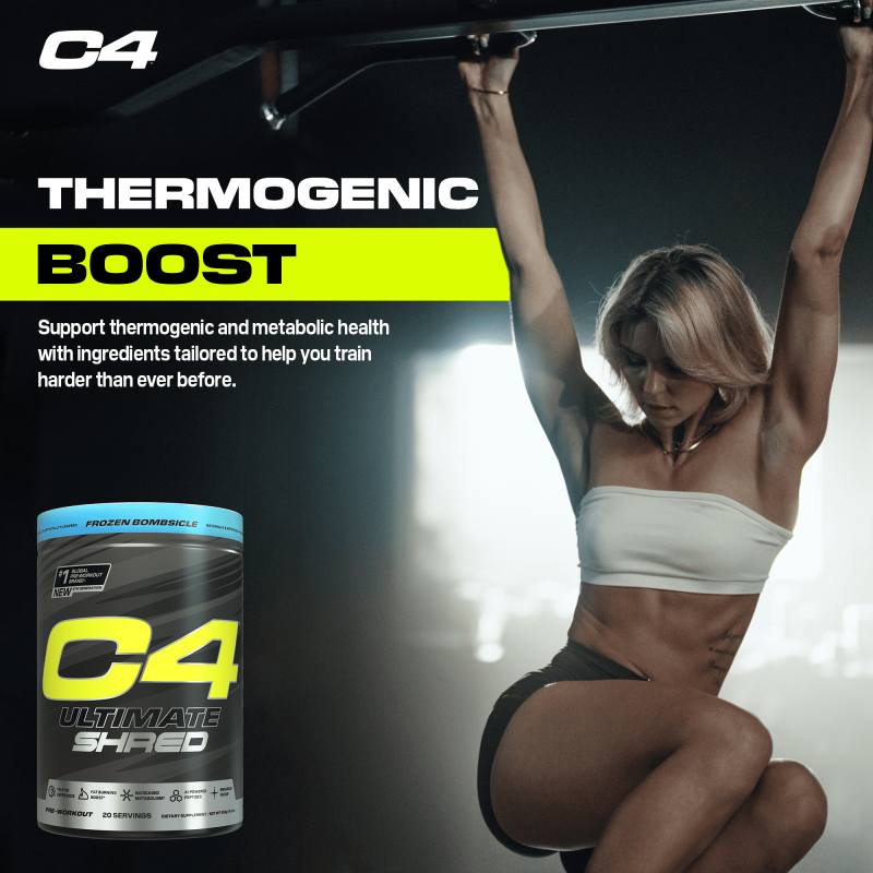 CELLUCOR C4 ULTIMATE SHRED FROZEN BOMBSICLE PRE-WORKOUT POWDER FOR 20 SERVINGS