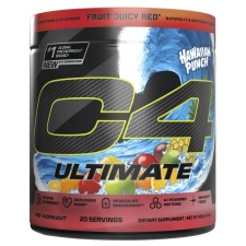 CELLUCOR C4 ULTIMATE PRE-WORKOUT POWDER HAWAIIAN PUNCH FRUIT JUICY RED 20 SERVINGS