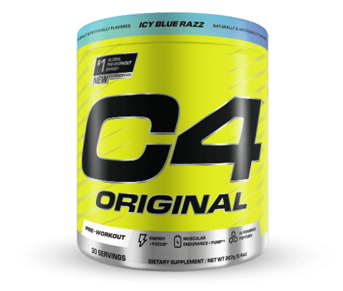 CELLUCOR  C4 ORIGINAL ICY BLUE RAZZ PRE WORKOUT POWDER FOR ENHANCED PERFORMANCE 2X