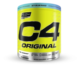 CELLUCOR  C4 ORIGINAL ICY BLUE RAZZ PRE WORKOUT POWDER FOR ENHANCED PERFORMANCE 2X