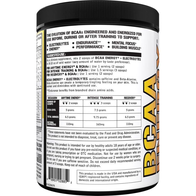 EVLUTION NUTRITION BCAA ENERGY ELECTROLYTES PRE-WORKOUT RECOVERY POWDER 5G BCAA ENERGY ENDURANCE LEAN MUSCLE GROWTH AMINO ACID SUPPLEMENT RECOVERY DRINK 30 SERVINGS ORANGE MANGO