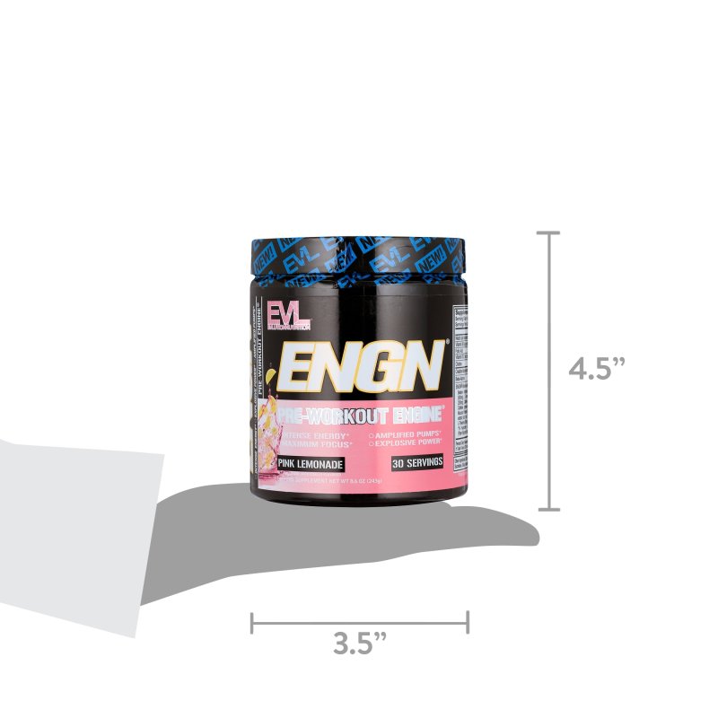 EVLUTION NUTRITION ENGN PRE WORKOUT POWDER PINK LEMONADE 30 SERVINGS