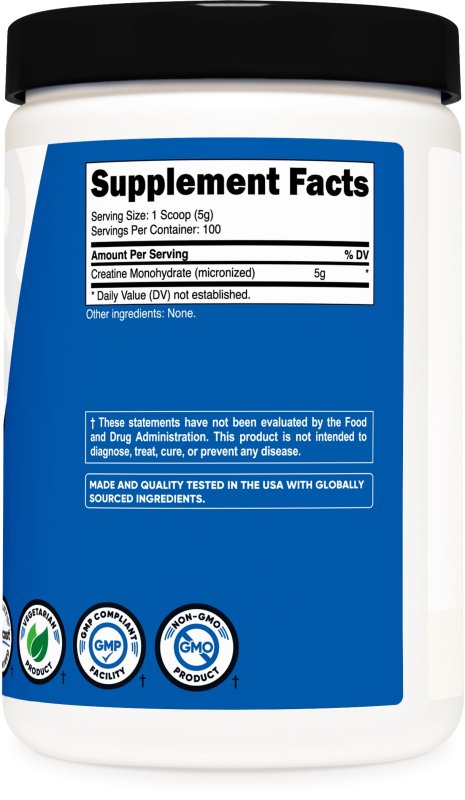 NUTRICOST CREATINE MONOHYDRATE POWDER 500G UNFLAVORED SUPPLEMENT FOR FITNESS ENTHUSIASTS