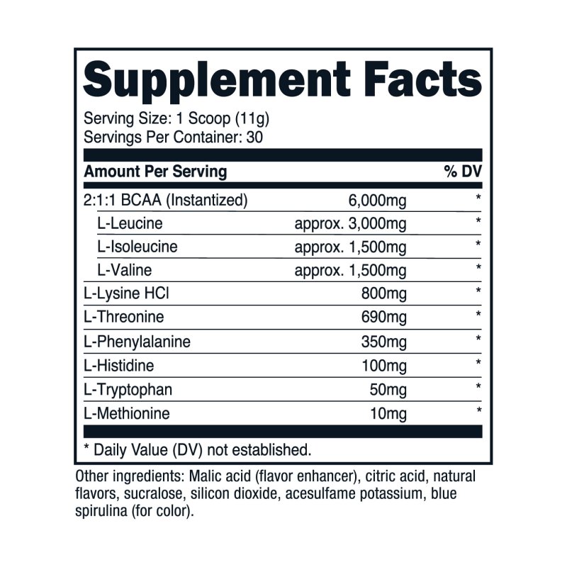NUTRICOST EAA POWDER 30 SERVINGS BLUE RASPBERRY AMINO ACIDS SUPPLEMENT