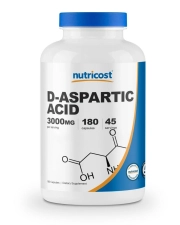 NUTRICOST D ASPARTIC ACID 3000MG 180 CAPSULES HEALTH SUPPLEMENT