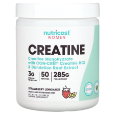 NUTRICOST WOMEN'S STRAWBERRY LEMONADE CREATINE MONOHYDRATE POWDER 50 SERVINGS
