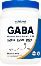NUTRICOST PURE GABA POWDER - GAMMA AMINOBUTYRIC ACID - 500G