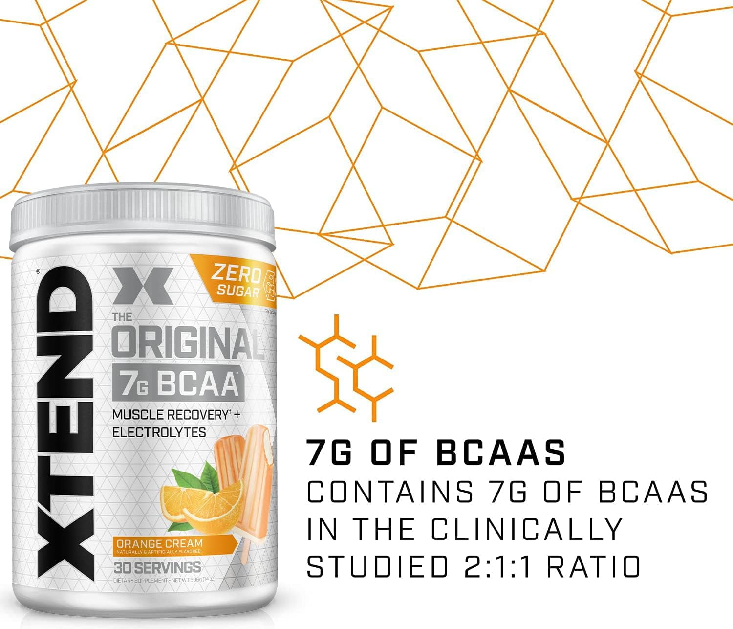 XTEND  ORIGINAL 7G BCAA ORANGE CREAM 14 OZ 396 G