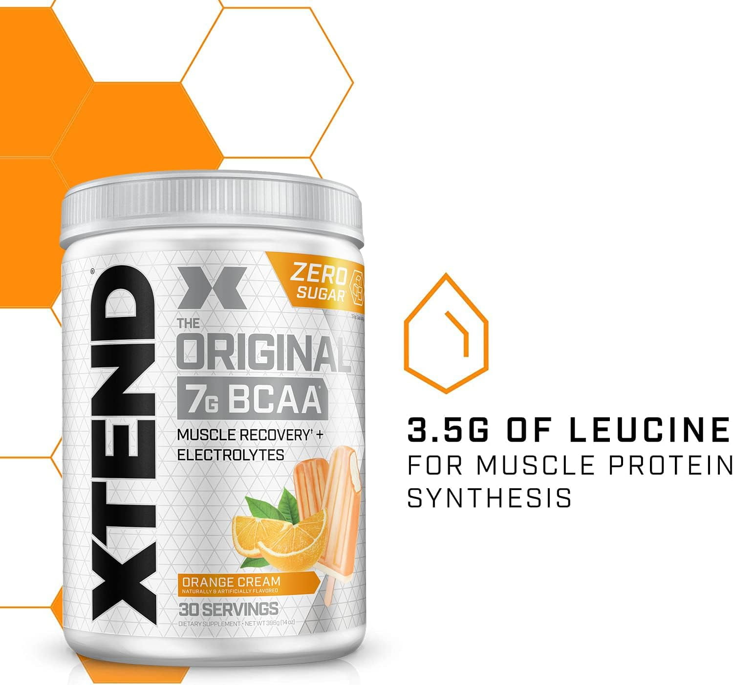 XTEND  ORIGINAL 7G BCAA ORANGE CREAM 14 OZ 396 G