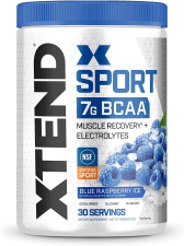 XTEND SPORT 7G BCAA POWDER MUSCLE RECOVERY SUGAR FREE BLUE RASPBERRY ICE 30 SERVINGS
