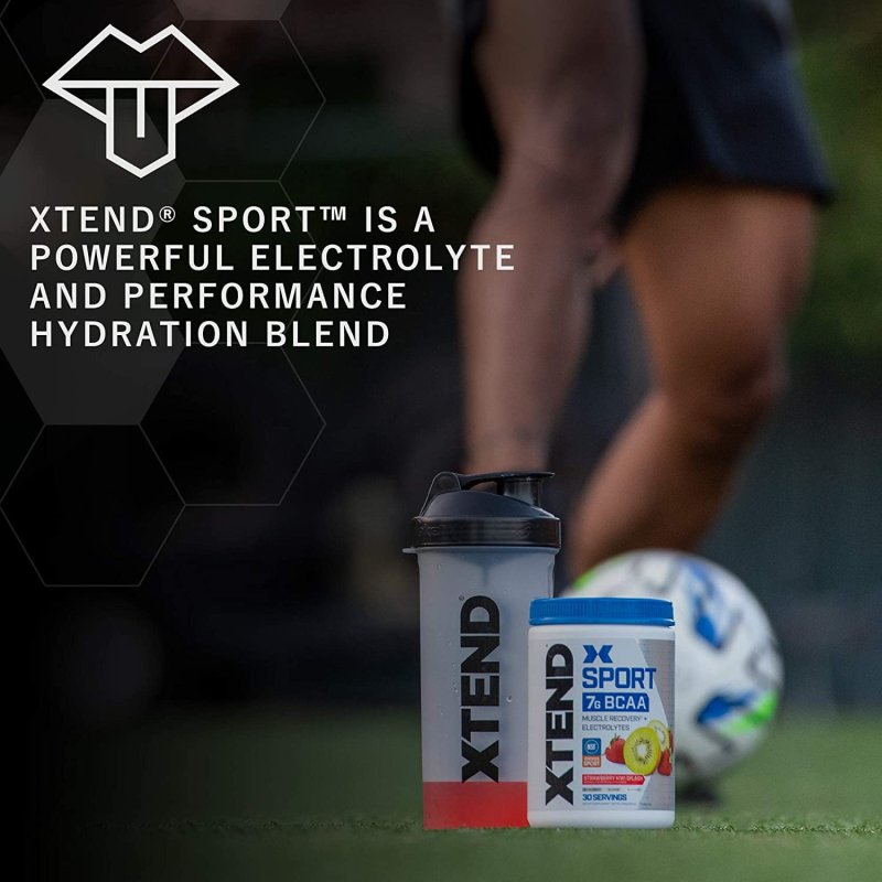XTEND SPORT 7G BCAA POWDER MUSCLE RECOVERY SUGAR FREE BLUE RASPBERRY ICE 30 SERVINGS